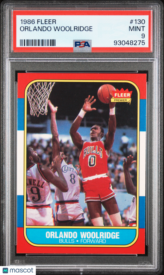 1986 Fleer Orlando Woolridge #130 PSA 9
