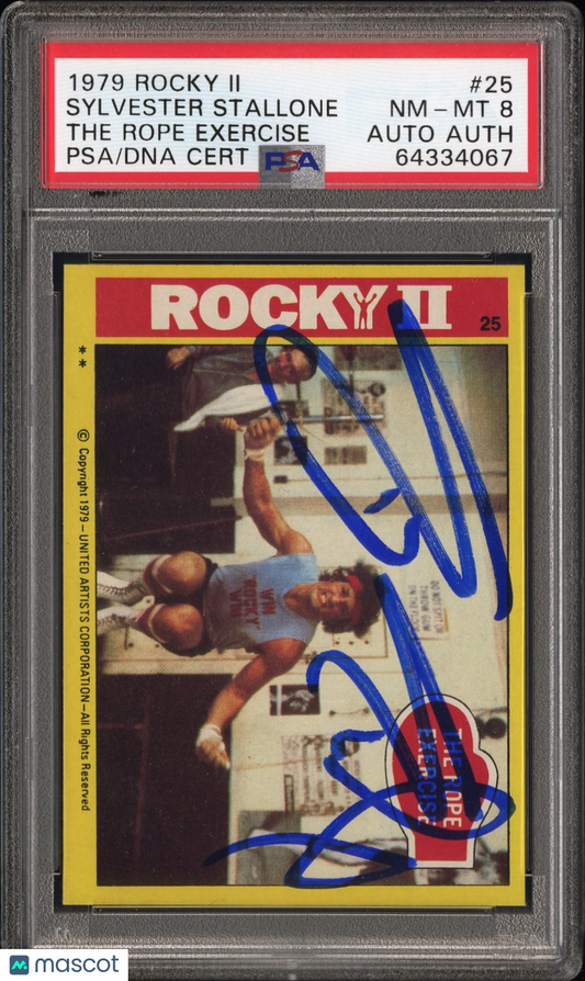 1979 Rocky II The Rope Exercise #25 PSA 8