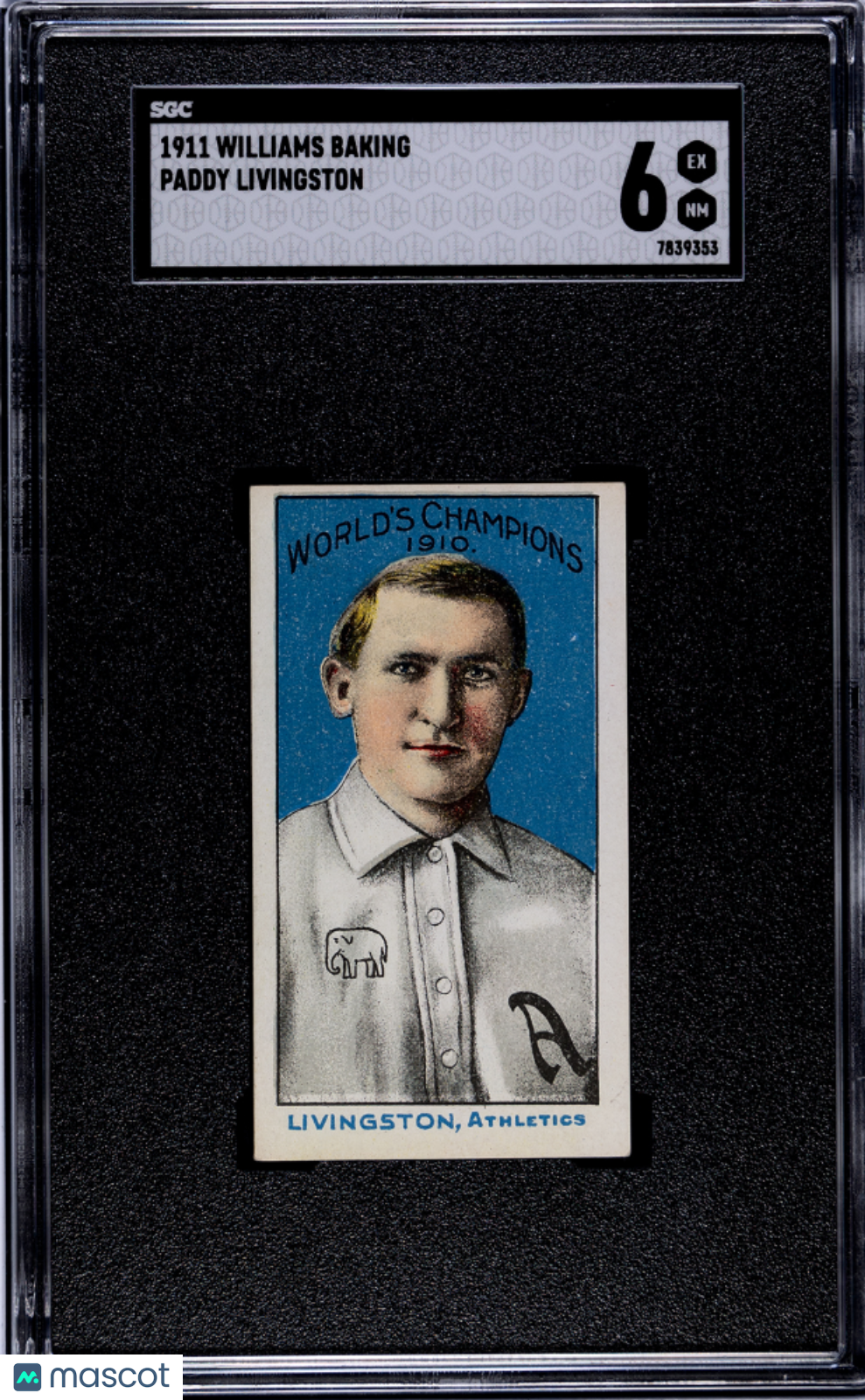 1911 Williams Baking (D359) Paddy Livingston SGC 6