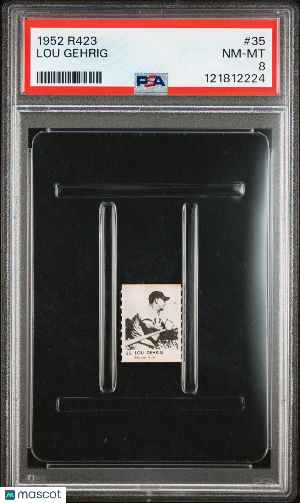 1952 R423 Oak Lou Gehrig #35 PSA 8