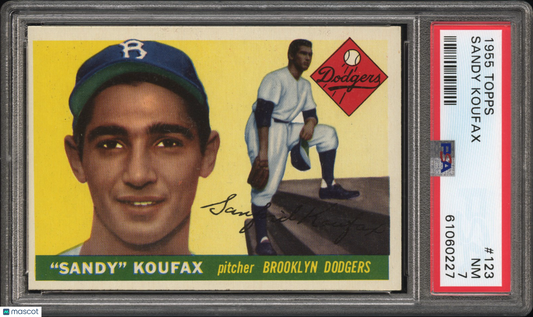 1955 Topps Sandy Koufax #123 PSA 7