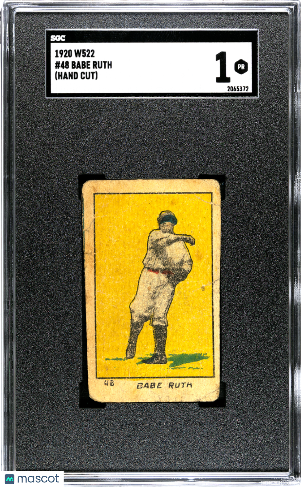 1920 W522 (W522) Babe Ruth #48 SGC 1