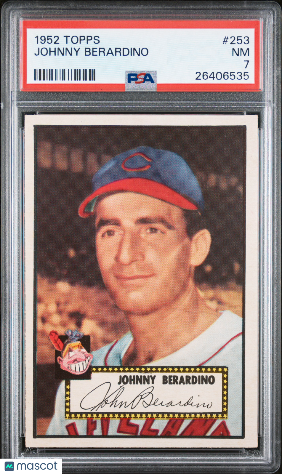 1952 Topps Johnny Berardino #253 PSA 7