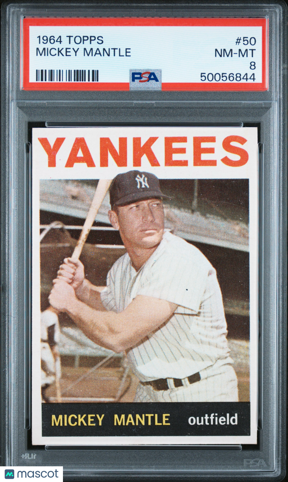 1964 Topps Mickey Mantle #50 PSA 8