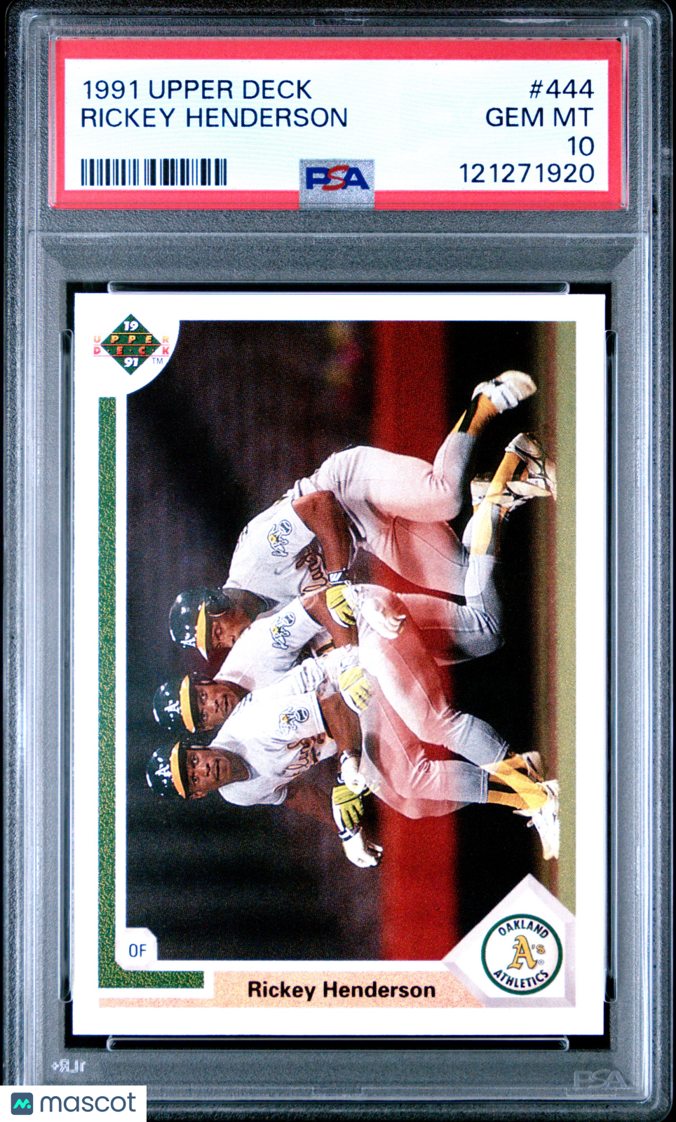 1991 Upper Deck Rickey Henderson #444 PSA 10