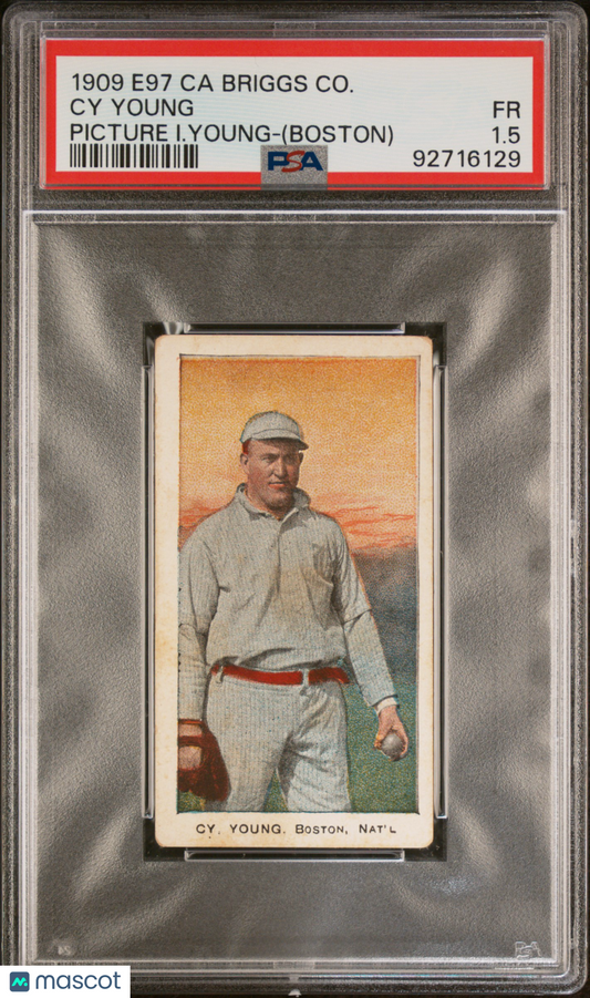 1909 E97 Ca Briggs Co. Cy Young Picture I. Young (Boston) PSA 1.5