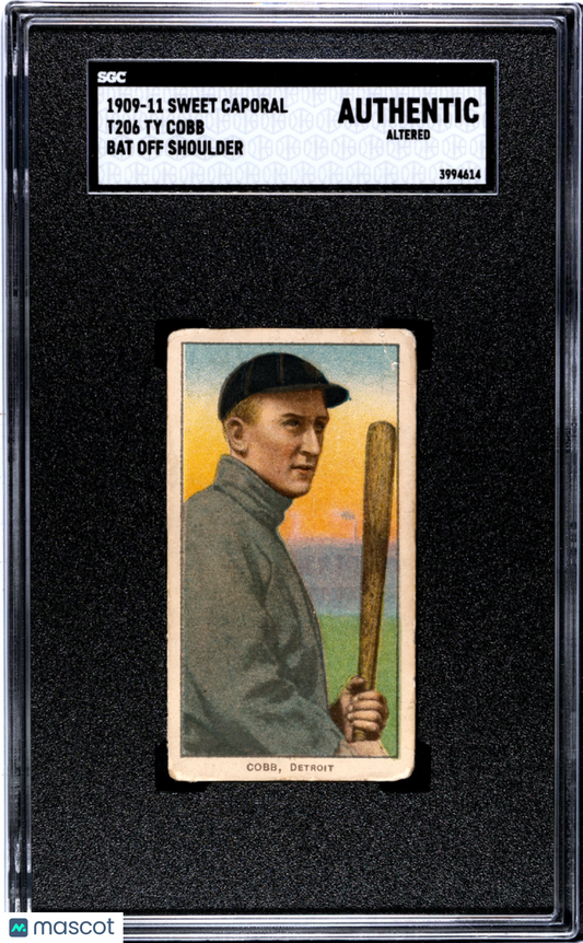 1909 Sweet Caporal (T206) Ty Cobb Bat Off Shoulder SGC A