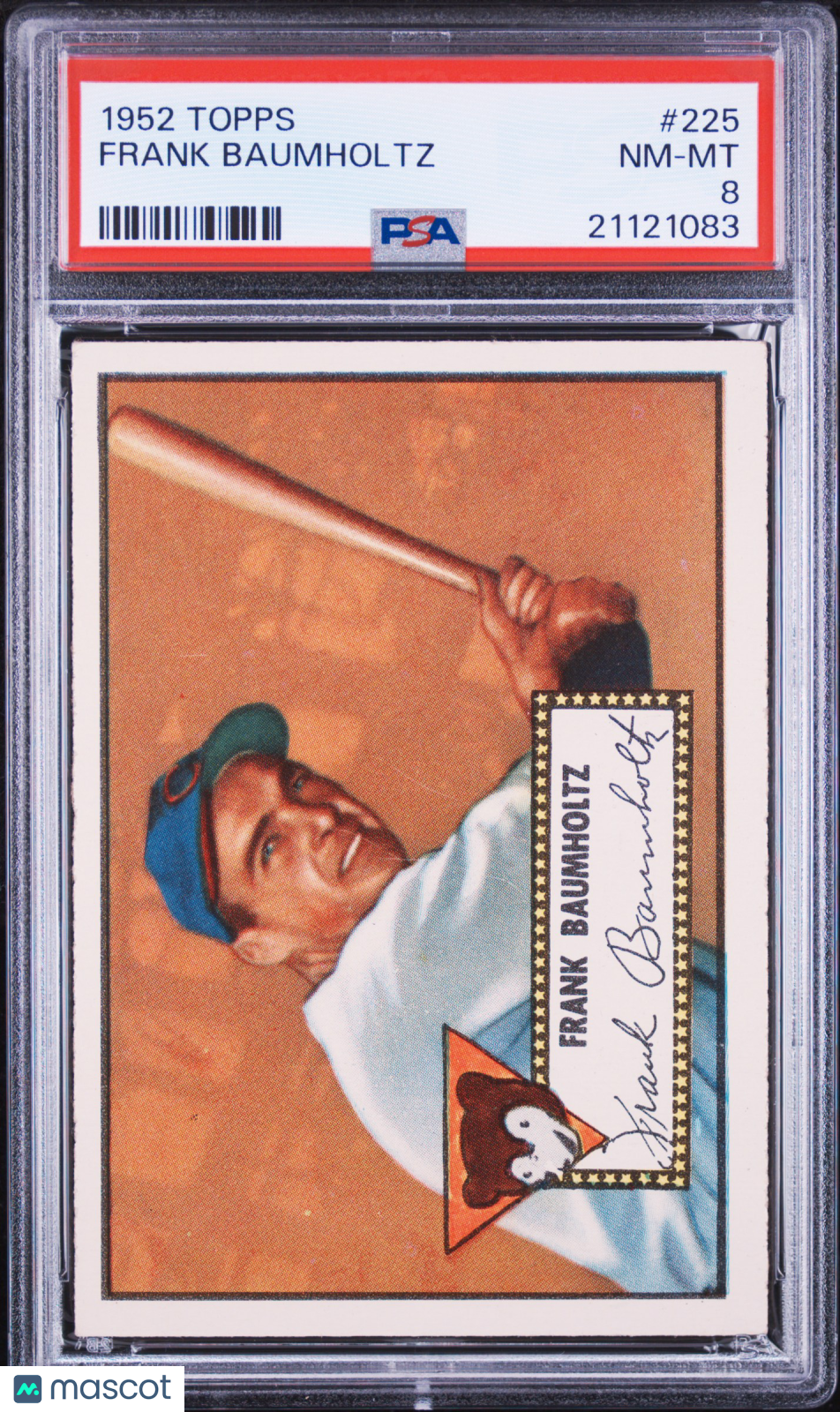 1952 Topps Frank Baumholtz #225 PSA 8
