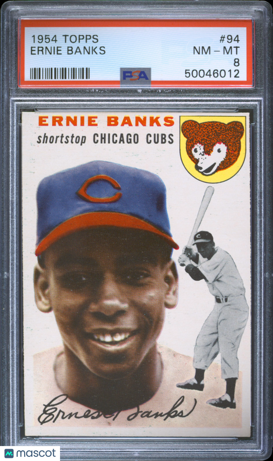 1954 Topps Ernie Banks #94 PSA 8