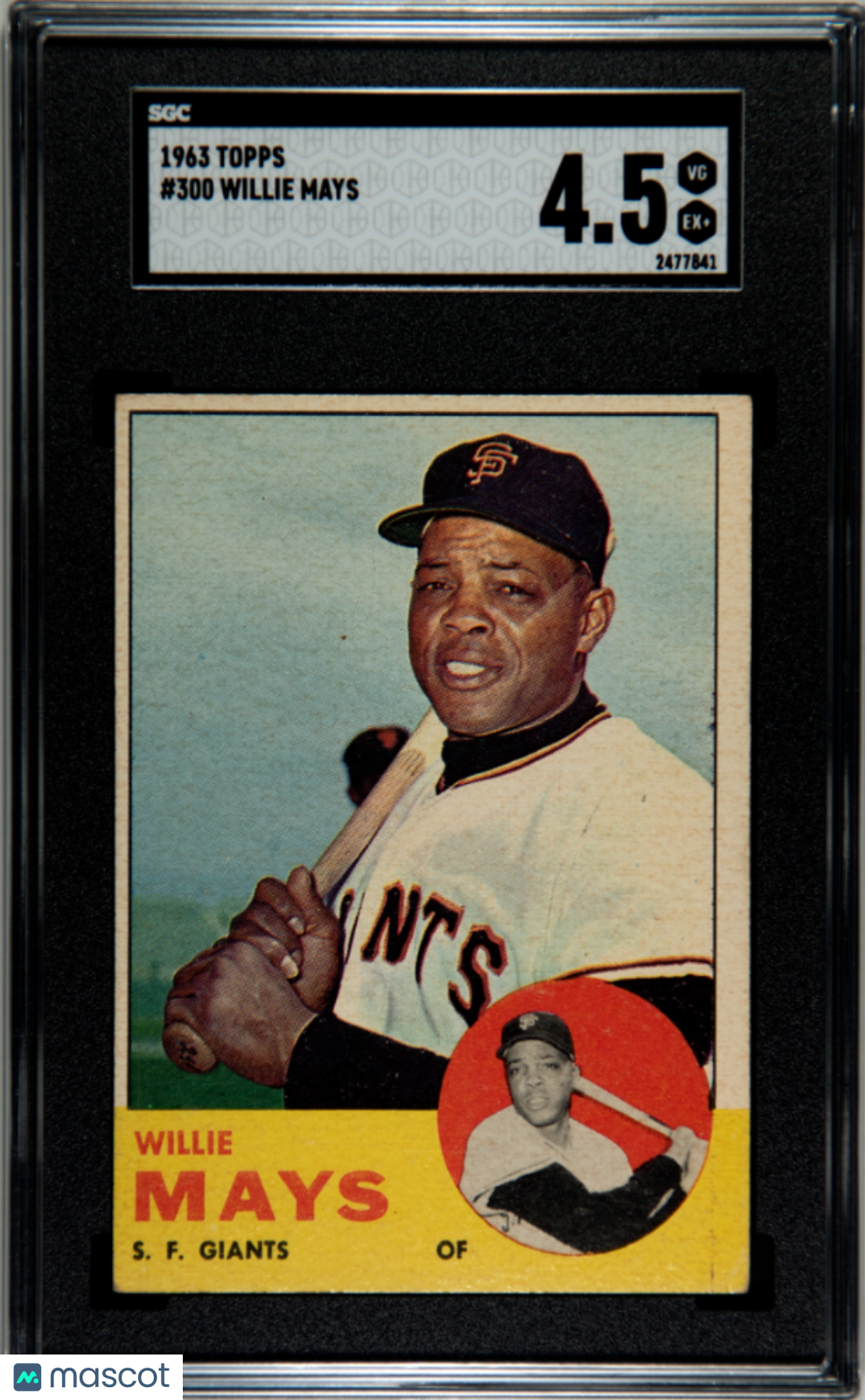1963 Topps Willie Mays #300 SGC 4.5