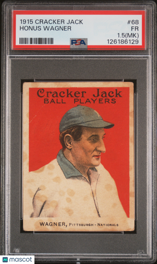 1915 Cracker Jack Honus Wagner #68 PSA 1.5 MK
