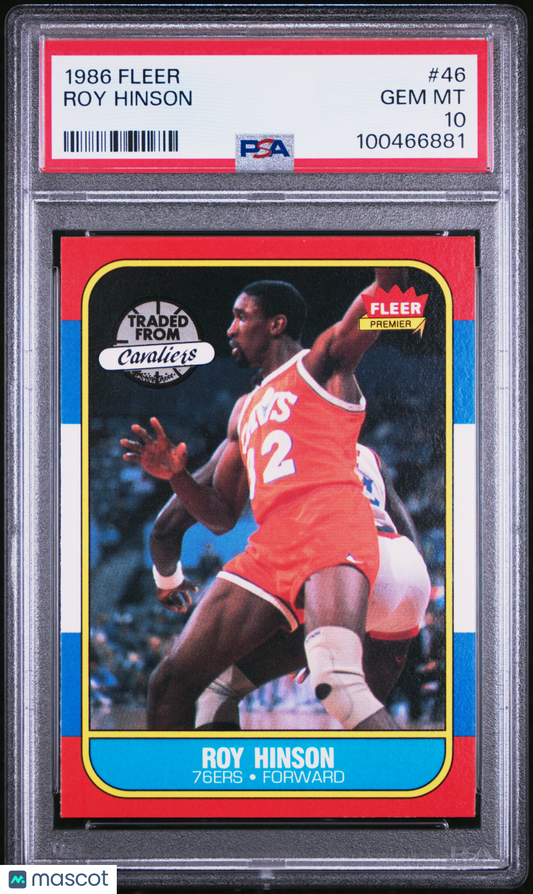 1986 Fleer Roy Hinson #46 PSA 10