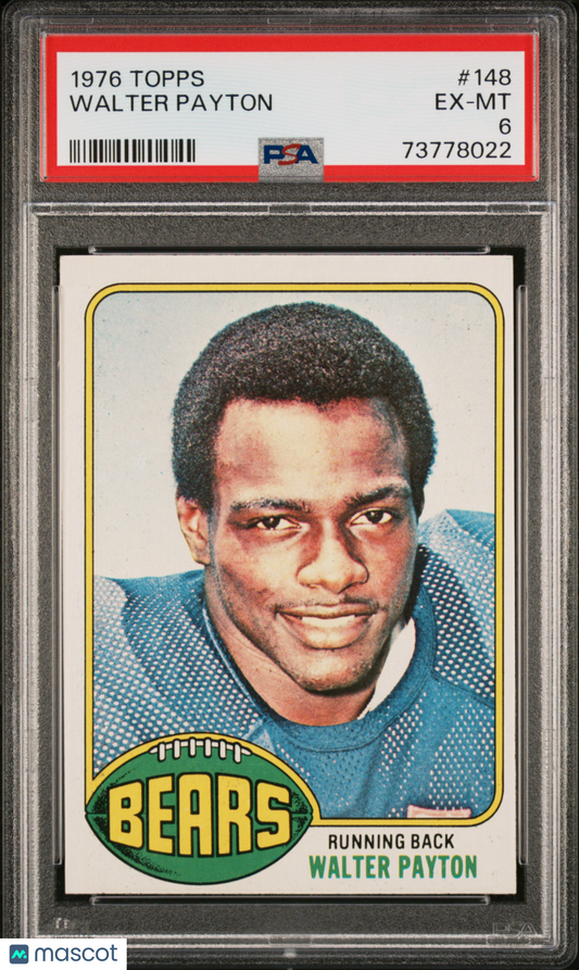 1976 Topps Walter Payton #148 PSA 6