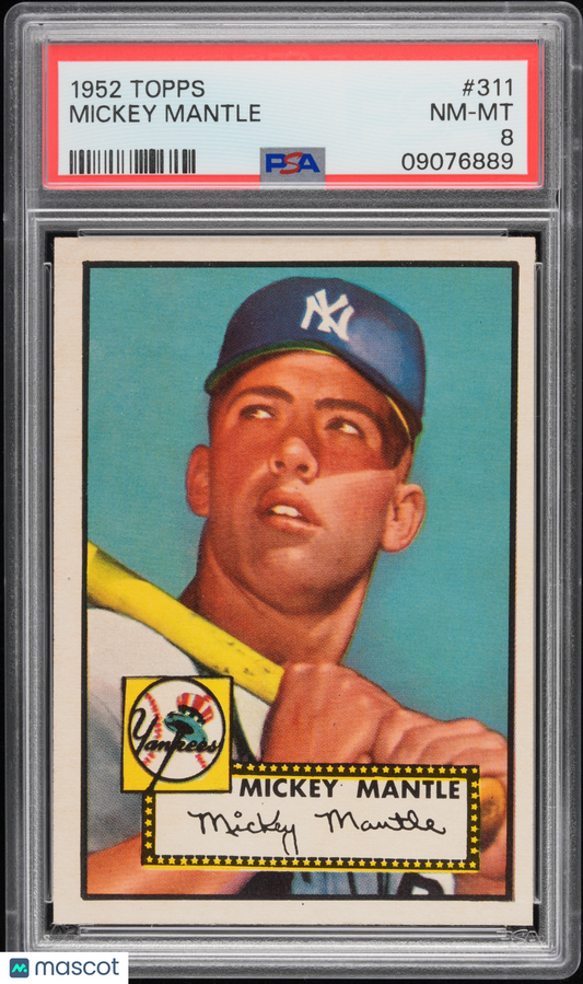 1952 Topps Mickey Mantle #311 PSA 8