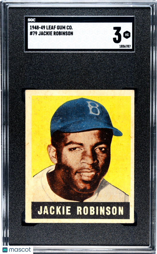 1948 Leaf Gum Co. Jackie Robinson #79 SGC 3