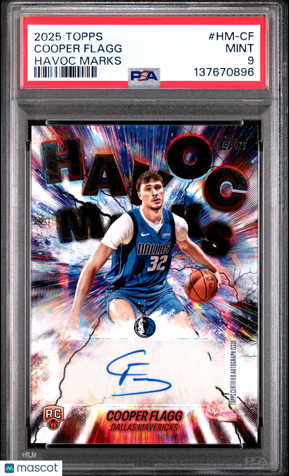 2025 Topps Havoc Marks Cooper Flagg #HM-CF PSA 9