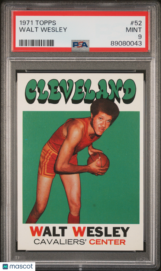 1971 Topps Walt Wesley #52 PSA 9