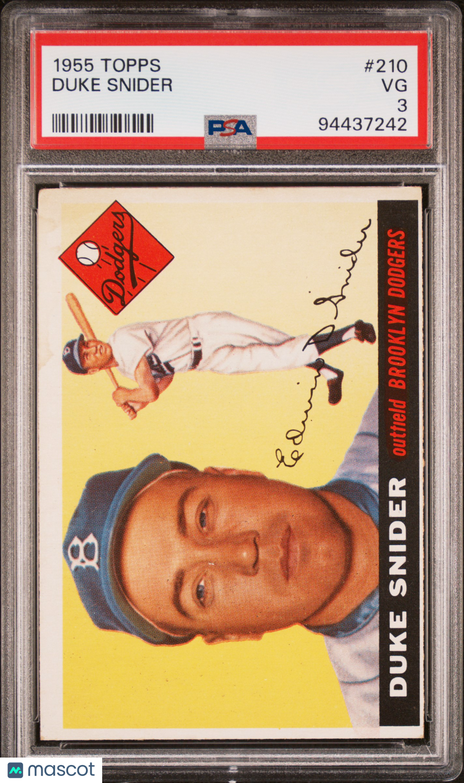 1955 Topps Duke Snider #210 PSA 3