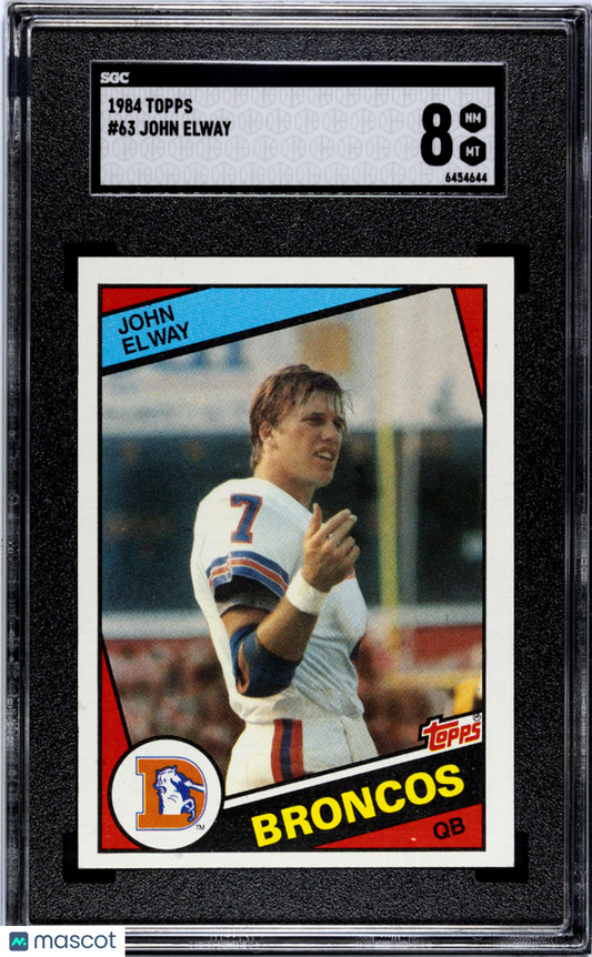 1984 Topps John Elway #63 SGC 8