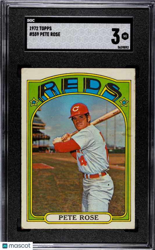 1972 Topps Pete Rose #559 SGC 3