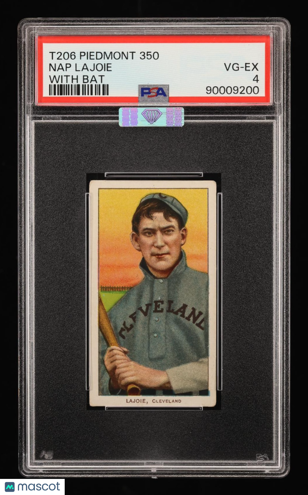 1911 T206 Nap Lajoie Piedmont 350 PSA 4 MBA Silver