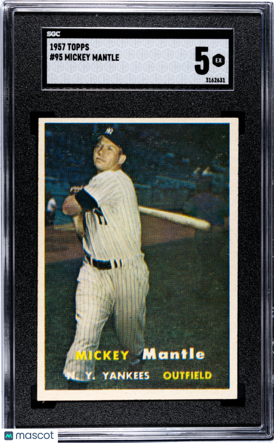 1957 Topps Mickey Mantle #95 SGC 5