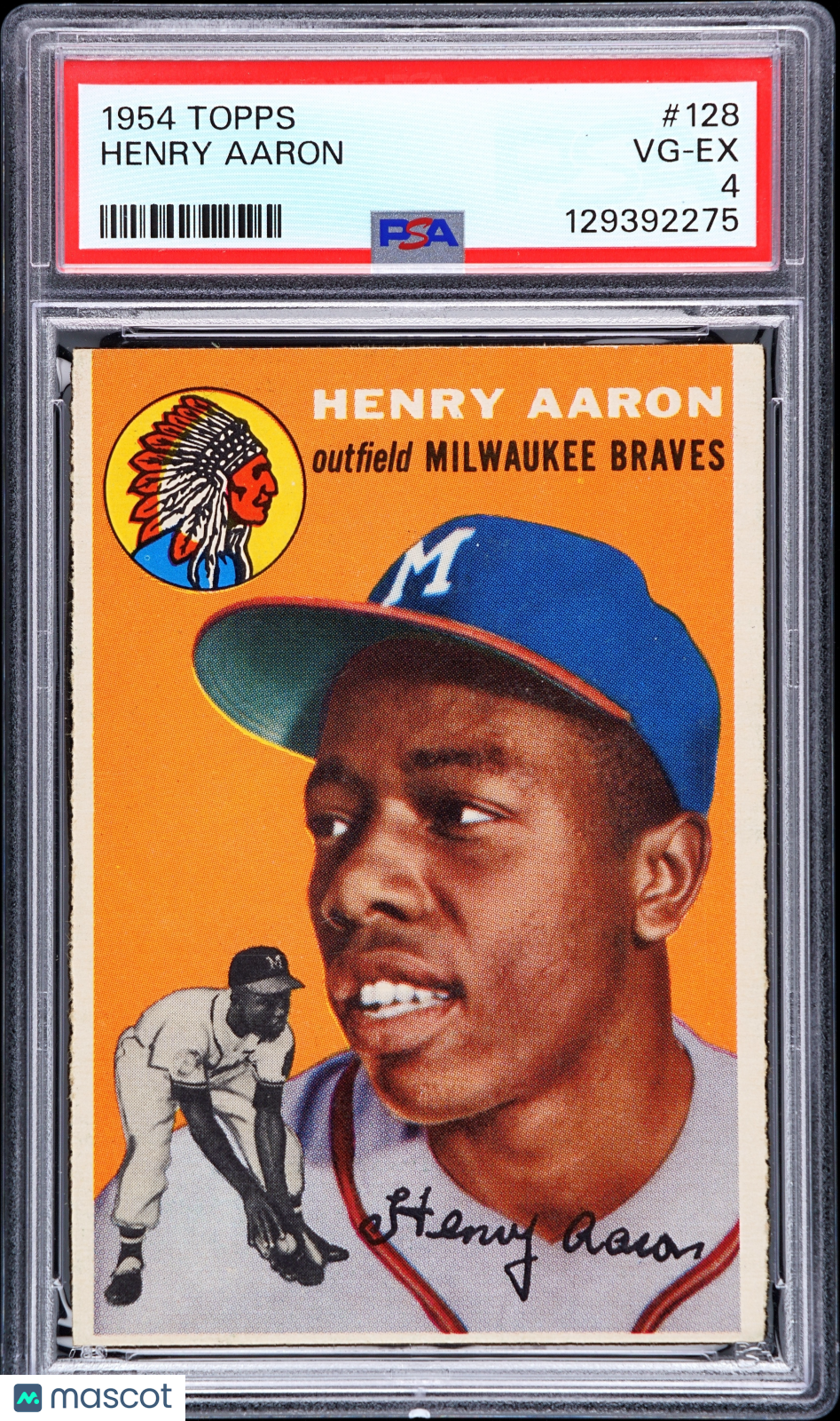 1954 Topps Henry Aaron #128 PSA 4