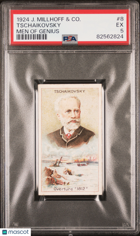1924 J. Millhoff & Co. Men Of Genius Tschaikovsky #8 PSA 5