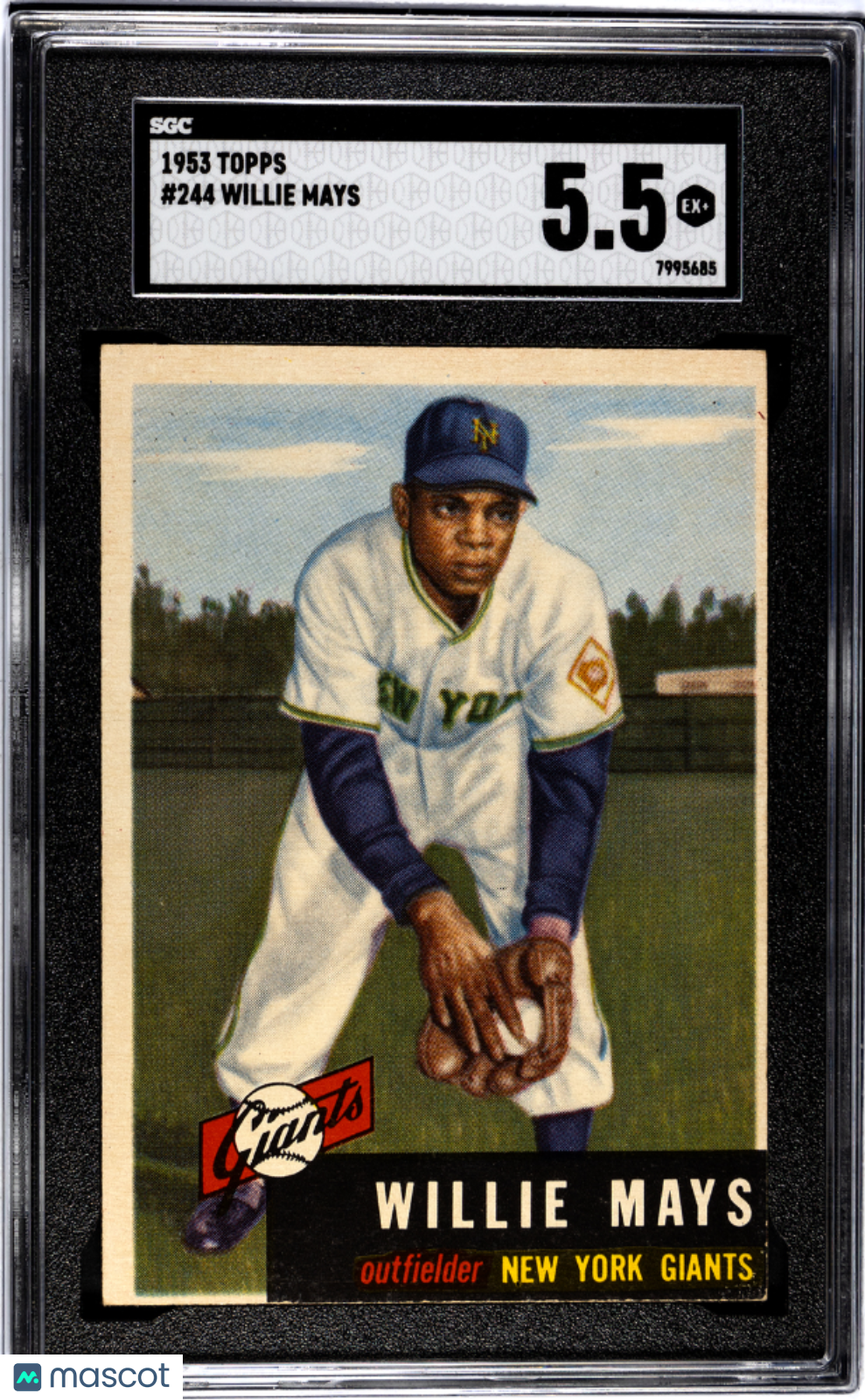 1953 Topps Willie Mays #244 SGC 5.5