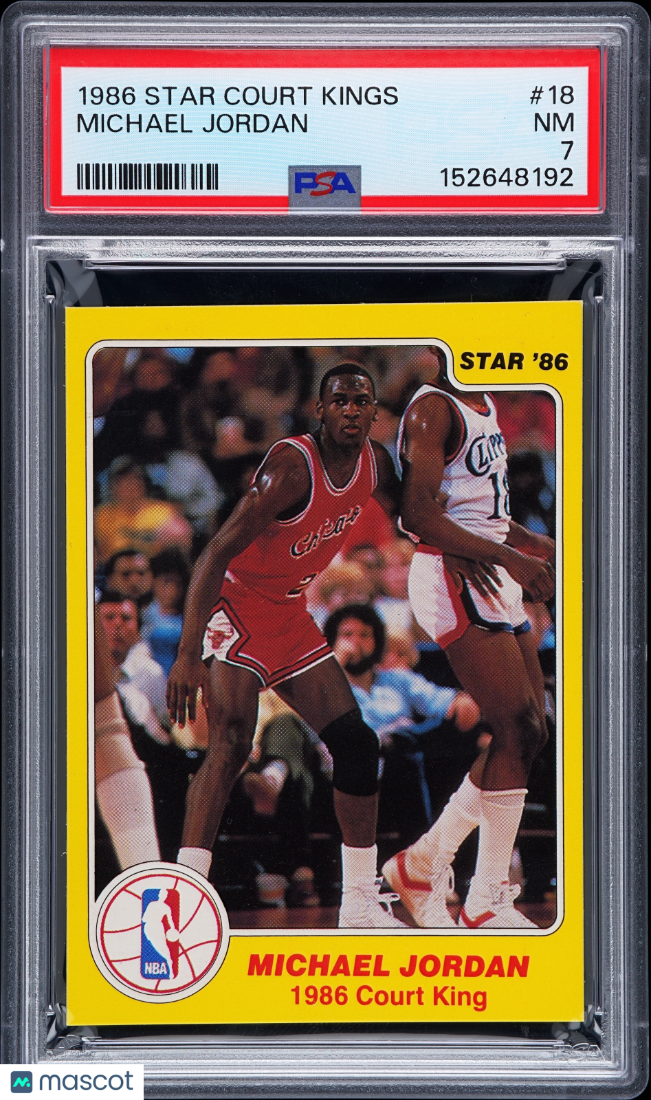 1986 Star Court Kings Michael Jordan #18 PSA 7