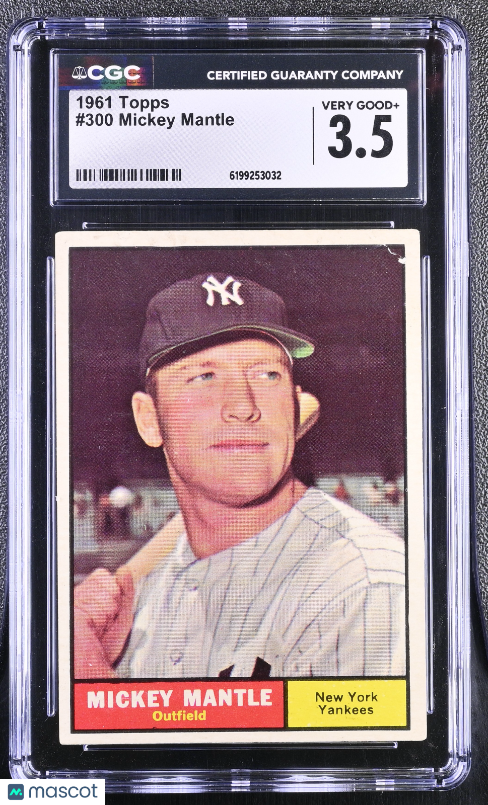1961 Topps Mickey Mantle #300 CGC 3.5