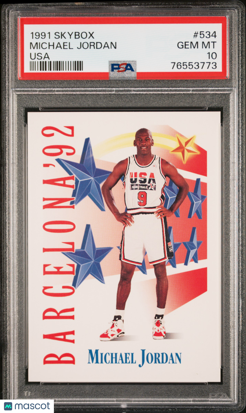 1991 Skybox Michael Jordan #534 Usa PSA 10