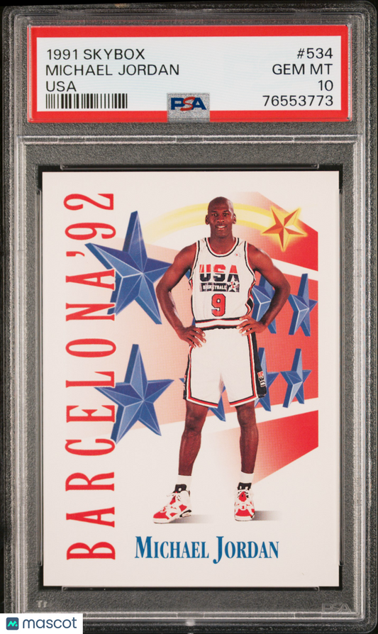1991 Skybox Michael Jordan #534 Usa PSA 10