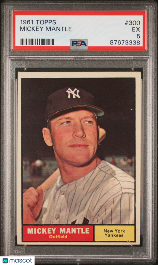1961 Topps Mickey Mantle #300 PSA 5