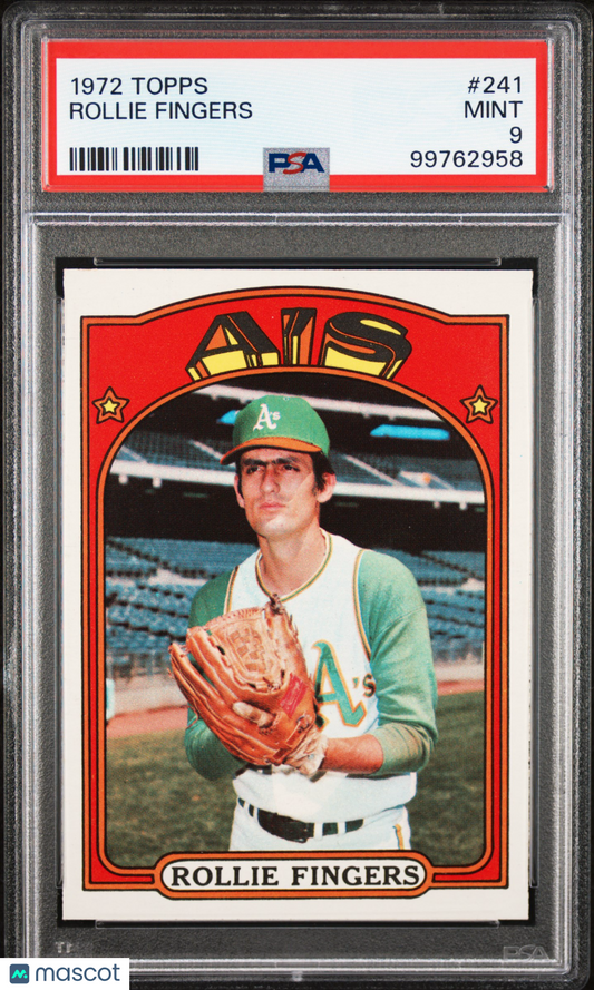 1972 Topps Rollie Fingers #241 PSA 9