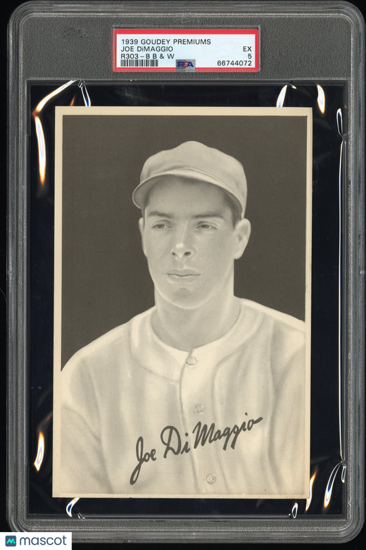 1939 Goudey Premiums R303-B Joe Dimaggio & W PSA 5