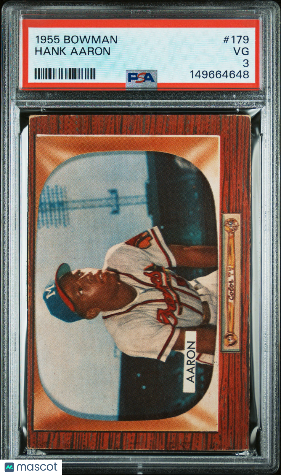 1955 Bowman Hank Aaron #179 PSA 3