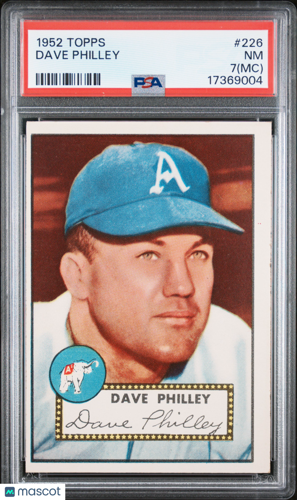 1952 Topps Dave Philley #226 PSA 7 MC