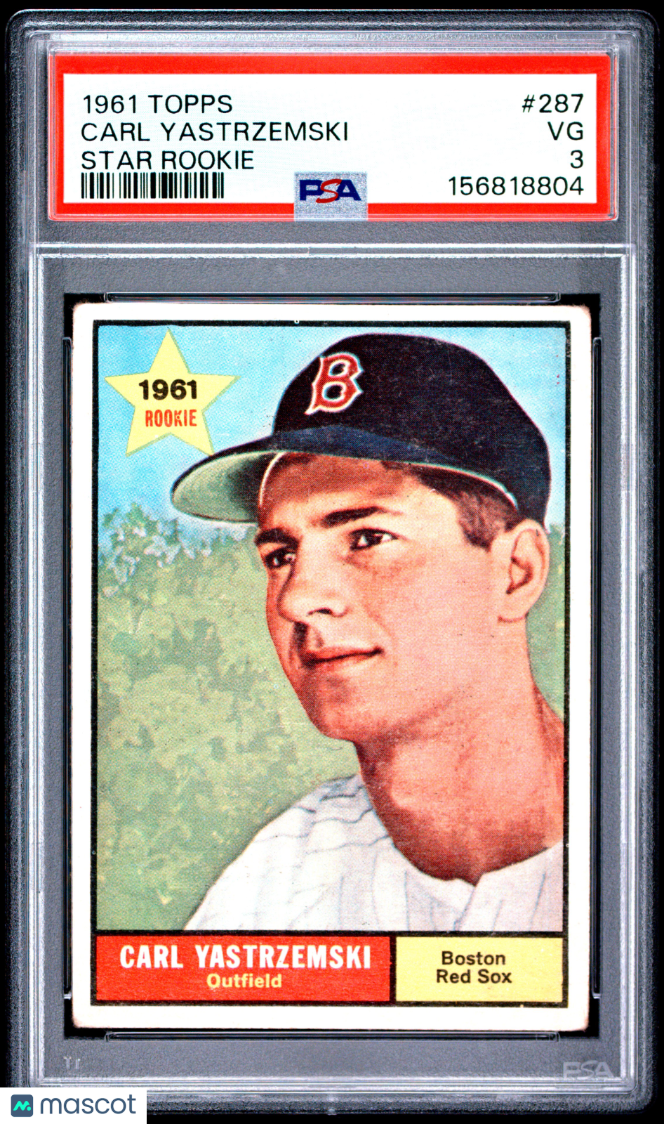 1961 Topps Carl Yastrzemski #287 Star Rookie PSA 3