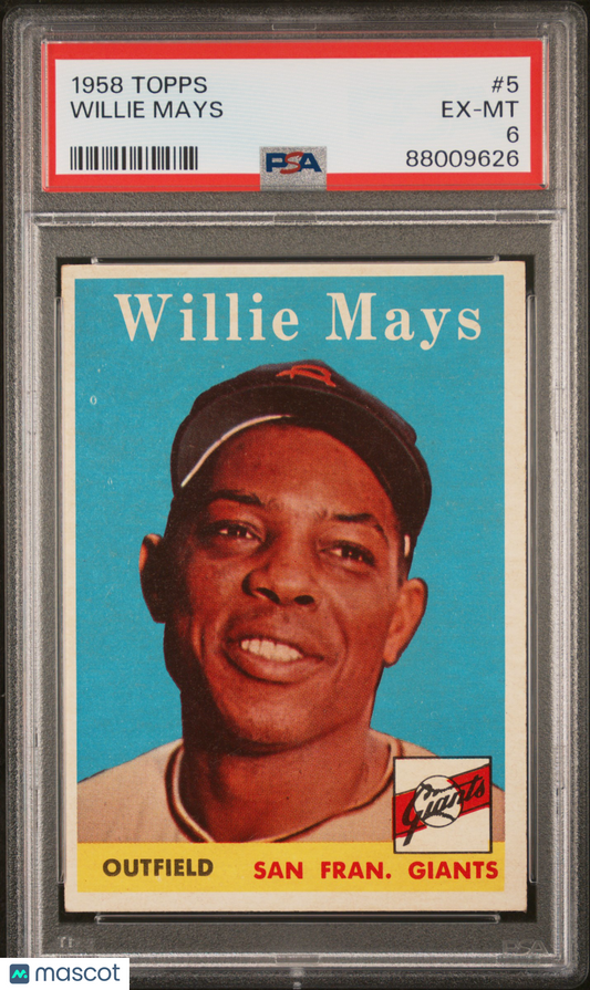 1958 Topps Willie Mays #5 PSA 6