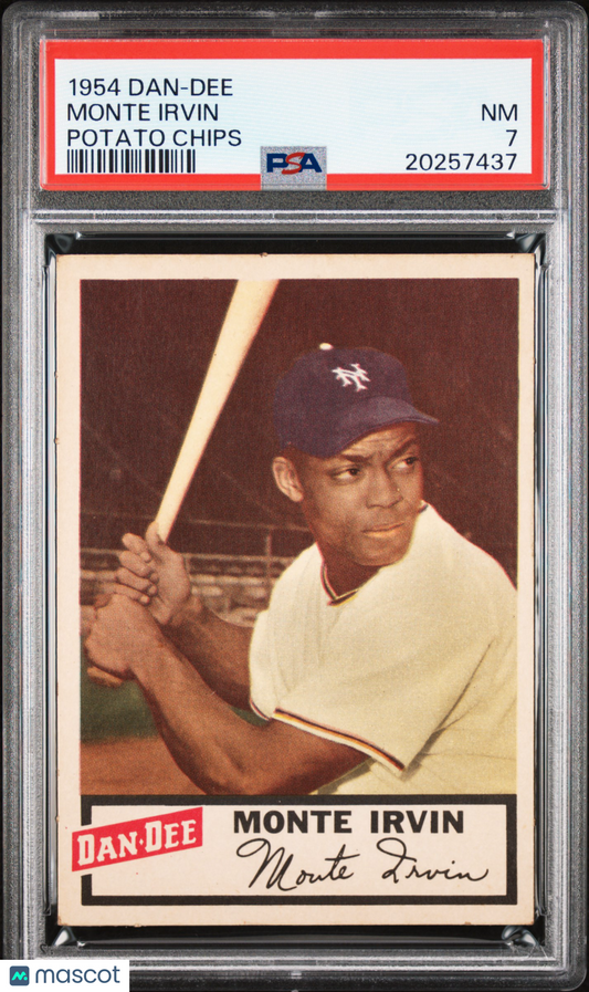 1954 Dan-Dee Potato Chips Monte Irvin PSA 7