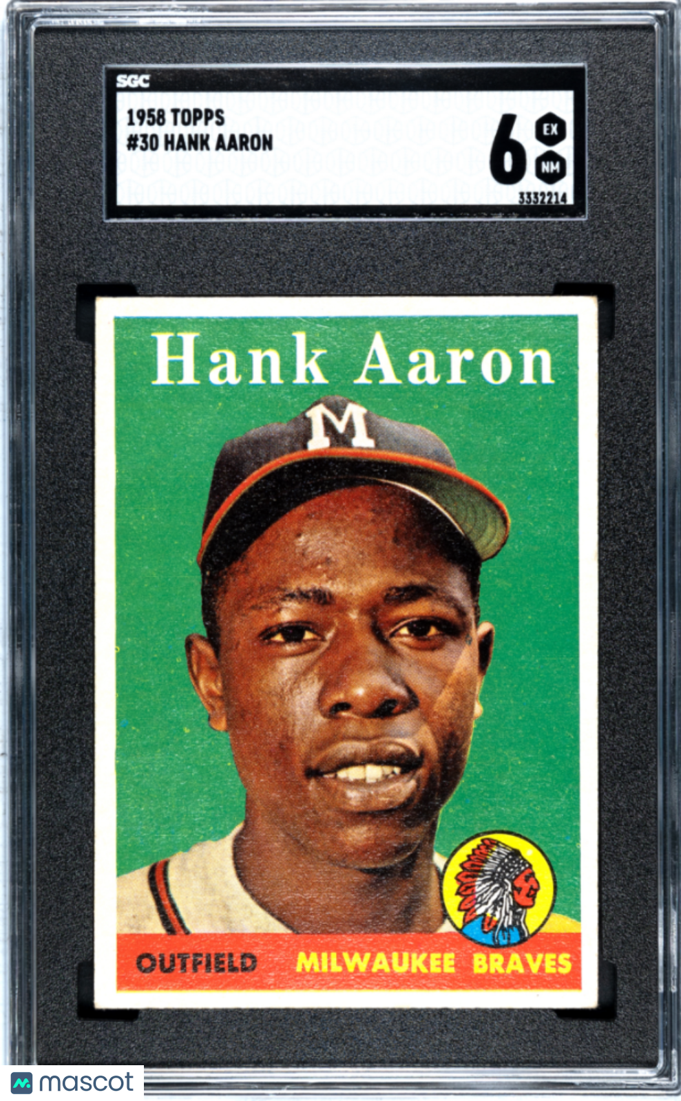 1958 Topps Hank Aaron #30 SGC 6