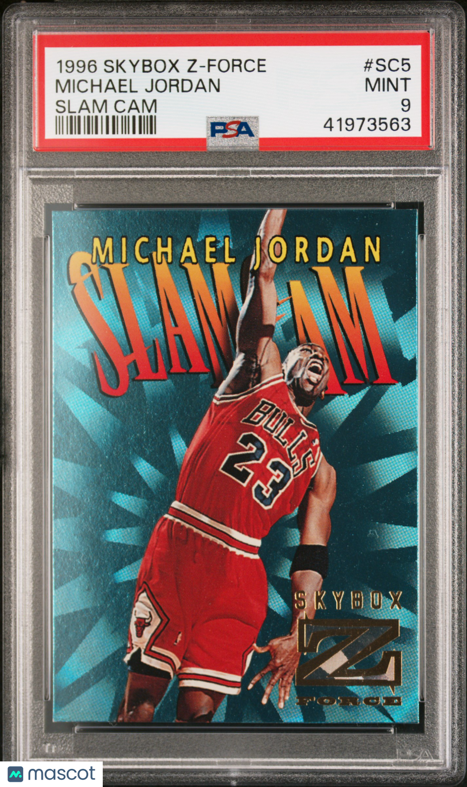 1996 Skybox Z-Force Slam Cam Michael Jordan #SC5 PSA 9