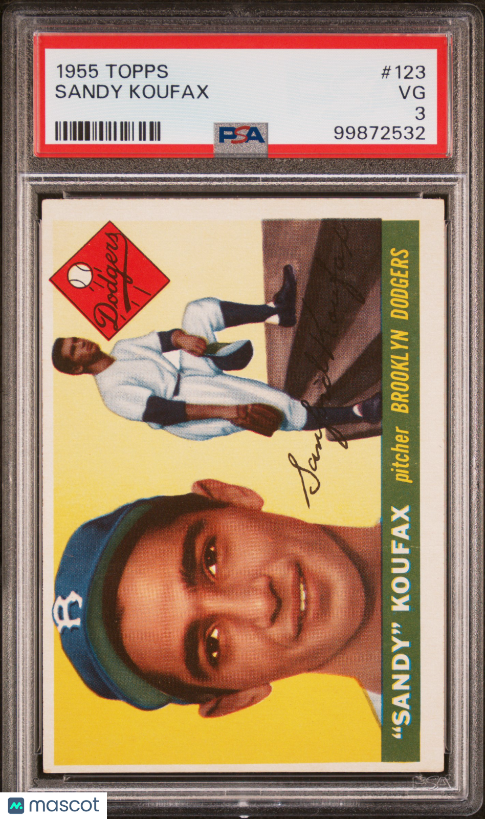 1955 Topps Sandy Koufax #123 PSA 3
