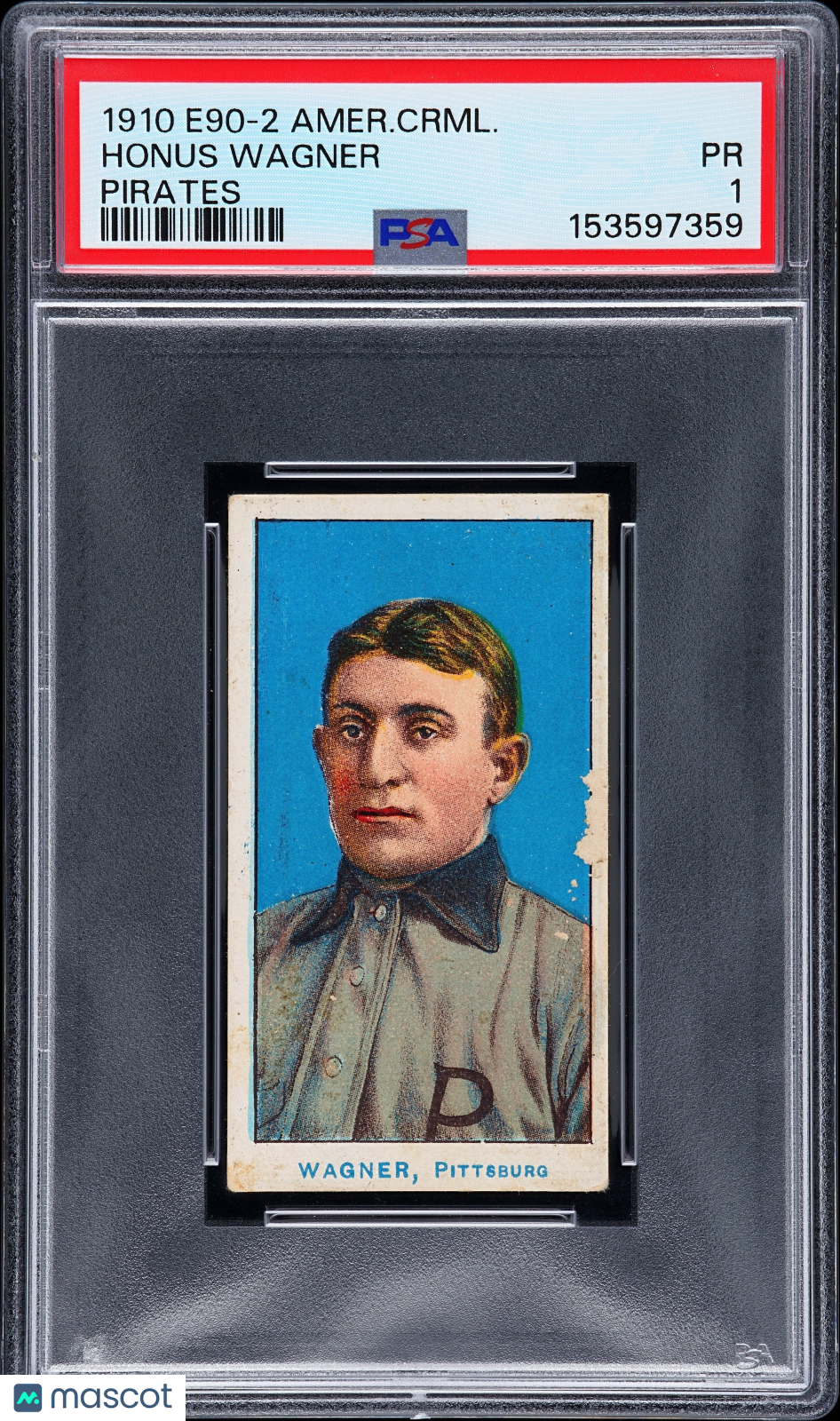 1910 E90-2 American Caramel Pirates Honus Wagner PSA 1