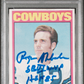 1972 Topps Roger Staubach #200 PSA 6 Auto A