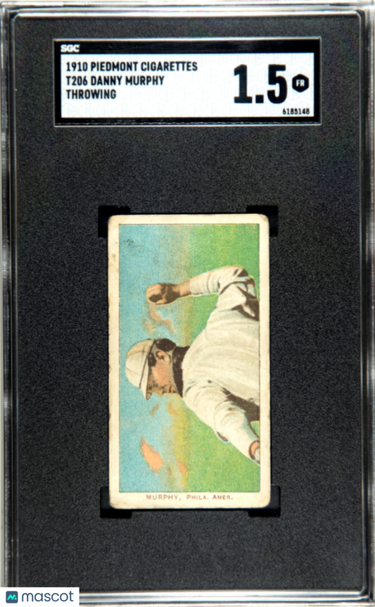 1910 Piedmont Cigarettes (T206) Danny Murphy Throwing SGC 1.5
