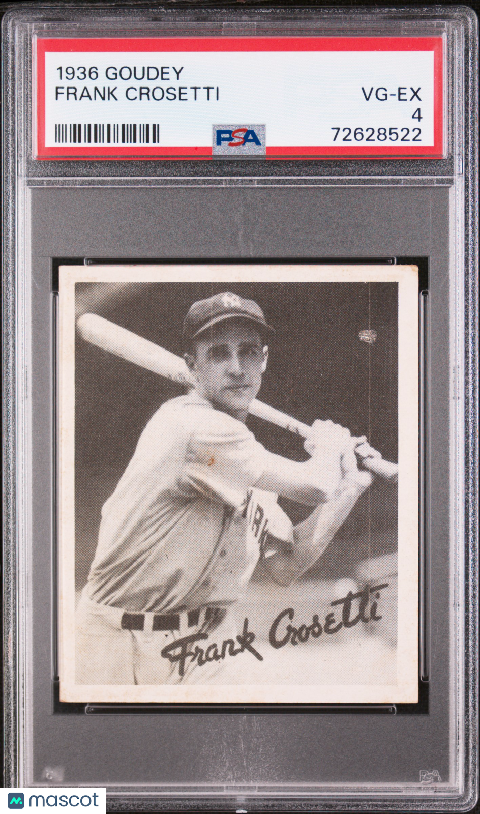 1936 Goudey Frank Crosetti PSA 4