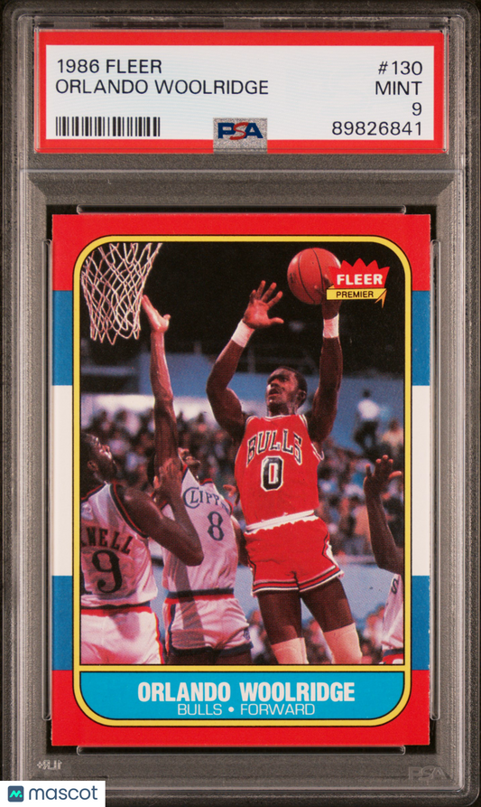 1986 Fleer Orlando Woolridge #130 PSA 9