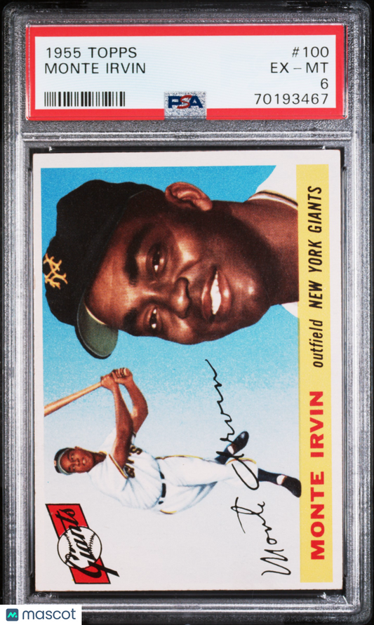1955 Topps Monte Irvin #100 PSA 6